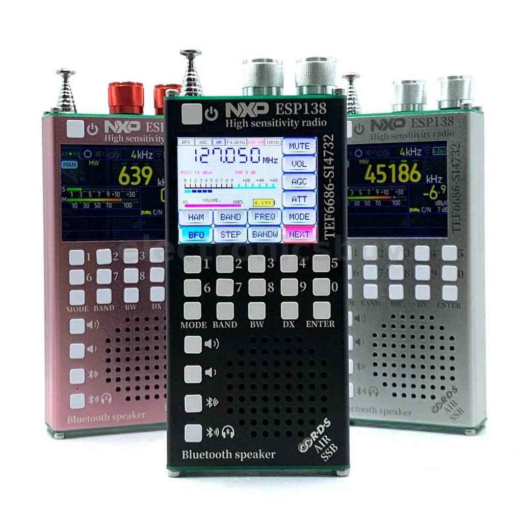 AMNVOLT SI4732 TEF6686 วิทยุ Full-Band FM AM SSB Air Band Receiver + TEF6686 ตัวรับสัญญาณ FM 2-in-1 