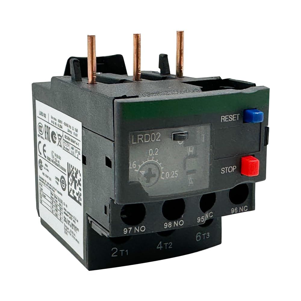 TeSys LRD02 Thermal Overload Relay 0.16-0.25A เหมาะสําหรับคอนแทค LC1D09-38