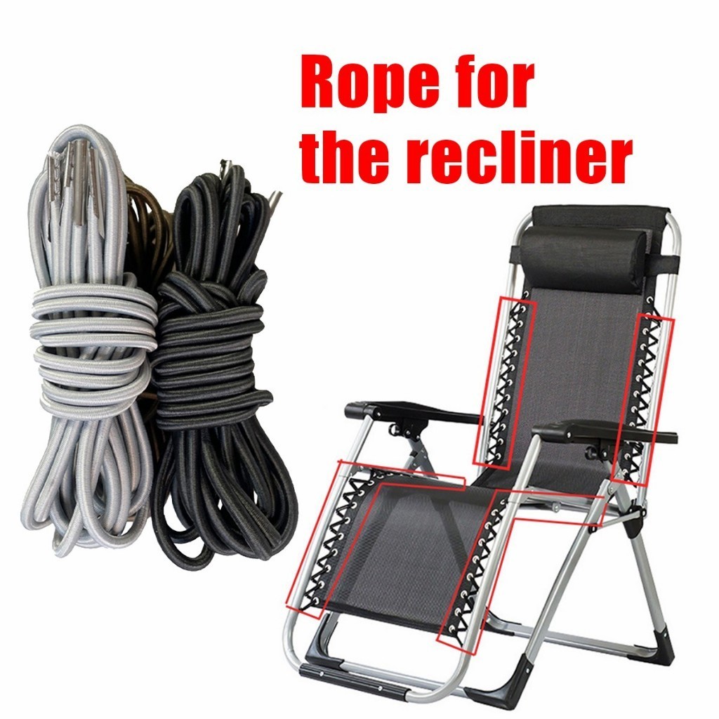 เก็บเงินปลายทาง！เชือกยางยืดเก้าอี้ หนา4.5mm.อะไหล่ซ่อมแซมเก้าอี้พักผ่อน - รูปที่ 5