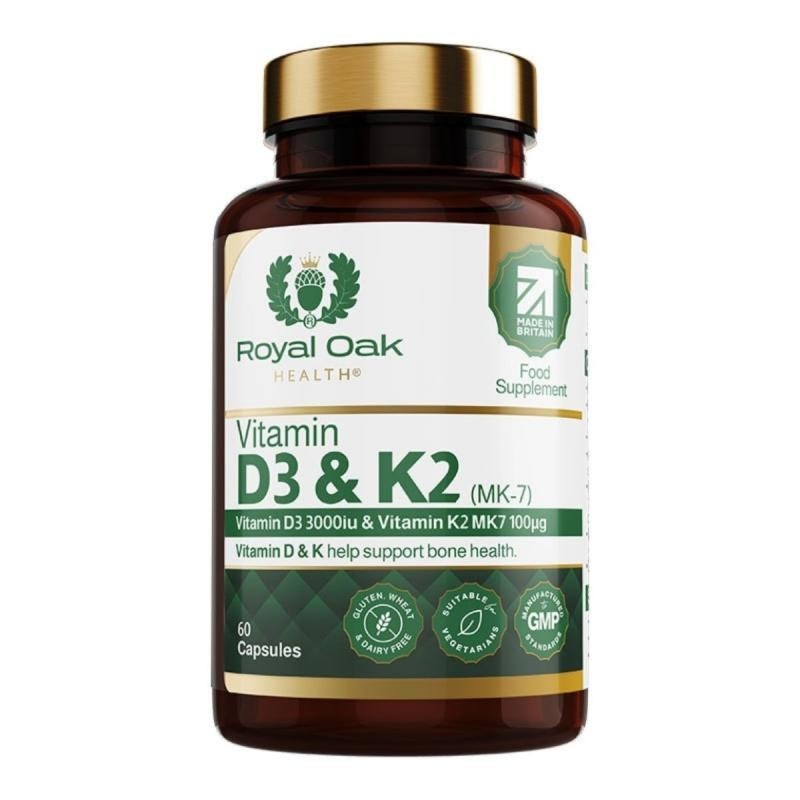 Spotroyaloakfhealth皇家树维生素D3+K2eulice3000iu allowance胶60粒Royal Oak Health Emperor20240822