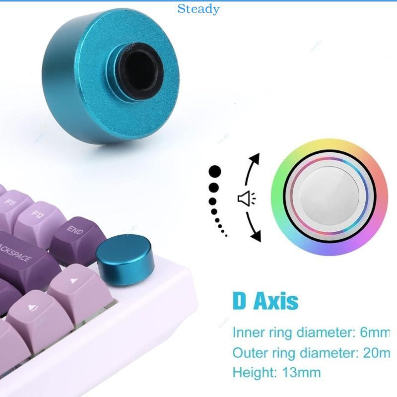 ลูกบิดโลหะมั่นคงทรงกลมสําหรับคีย์บอร์ดเชิงกล F75 IK75 เสริมการควบคุม