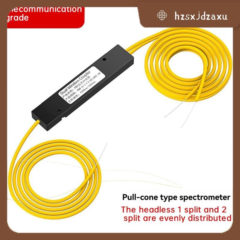 hzsxjdzaxu1/2 FBT Fiber Optical Splitter Dual Window Coupler Fiber Optic Pigtail Splitter สําหรับระบ