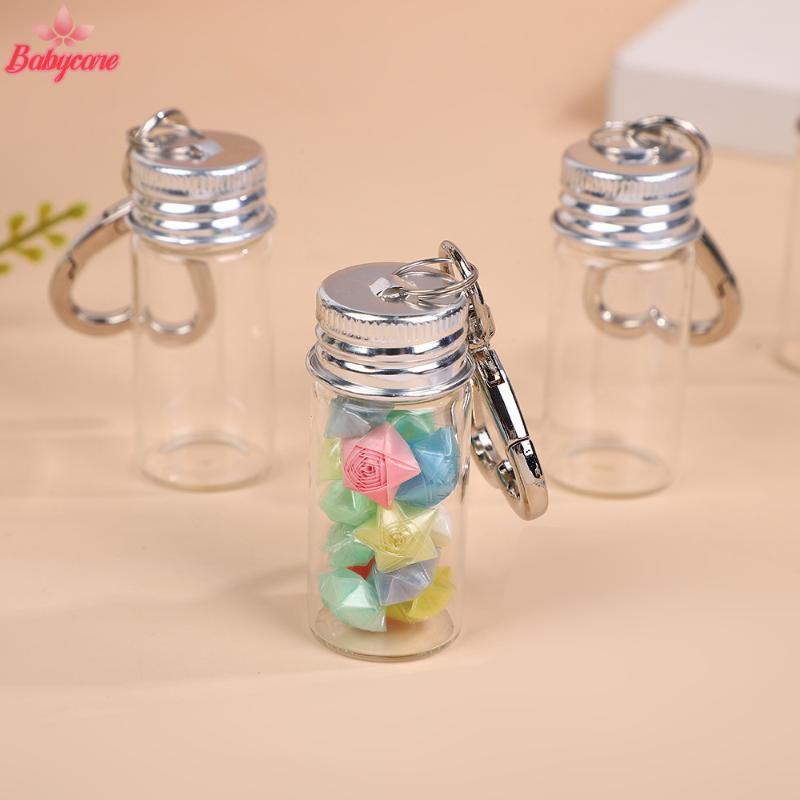 <BYCE-t> 1/3 ชิ้น Wishing ขวดพวงกุญแจขวดเปล่า DIY หัตถกรรมสําเร็จการศึกษางานแต่งงาน Decor ขวดแก้วโปร่งใส ราคา ถูกที่สุด ดีลบีเคเค แกลเลอรีภาพที่ 2