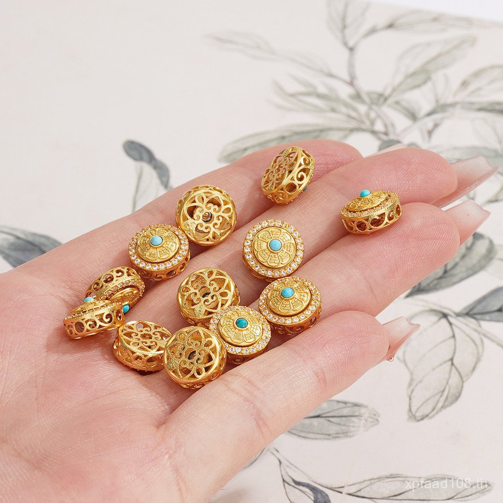 Turquoise เงินสเตอร์ลิงเงิน Love ขายส่งสร้อยคอ S925diy สร้อยข้อมืออุปกรณ์เสริมสร้อยข้อมือลูกปัดรอบ S