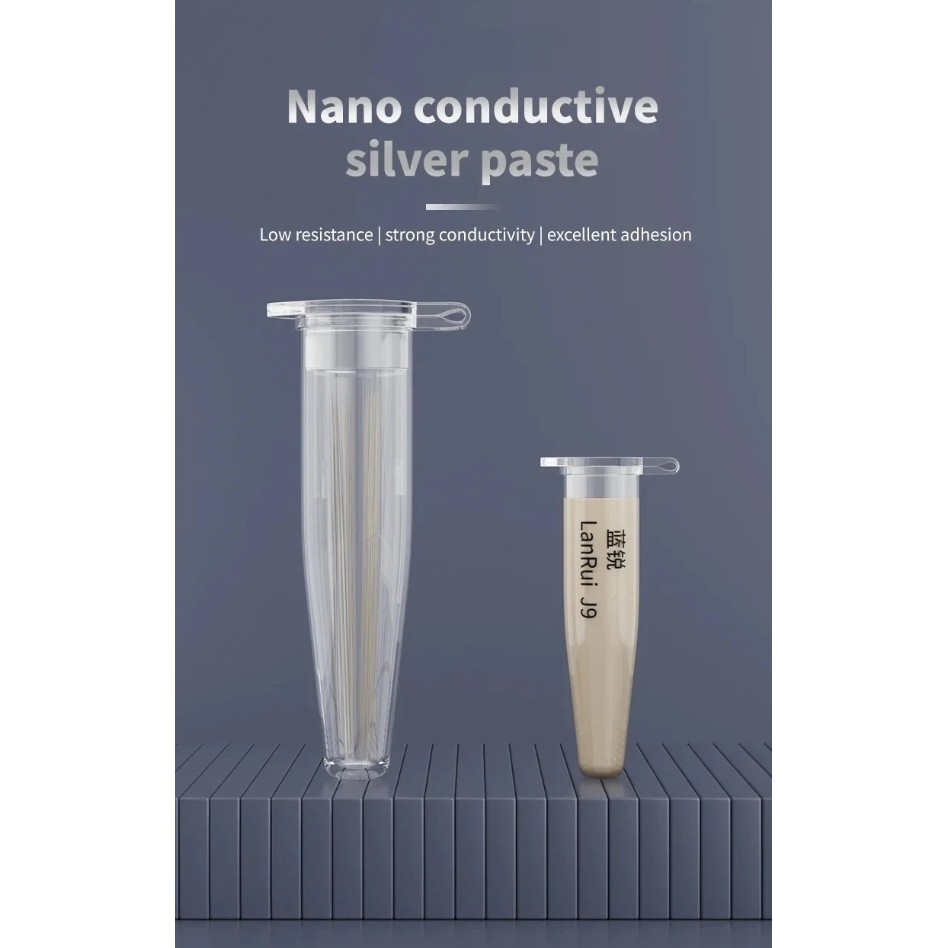 ⚡ LanRui J9 – Nano Conductive Silver Paste  ตะกั่วเงินนำไฟฟ้าเงินนาโน “จิ๋วแต่แจ๋ว” สำหรับงานซ่อมอิเล็กทรอนิกส์มือโปร