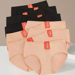 【กางเกงในเอวสูงใส่สบาย】ทรงกระชับ ไม่ม้วน ไม่รัดขอบ｜มีหลายสี แพ็คสุดคุ้ม