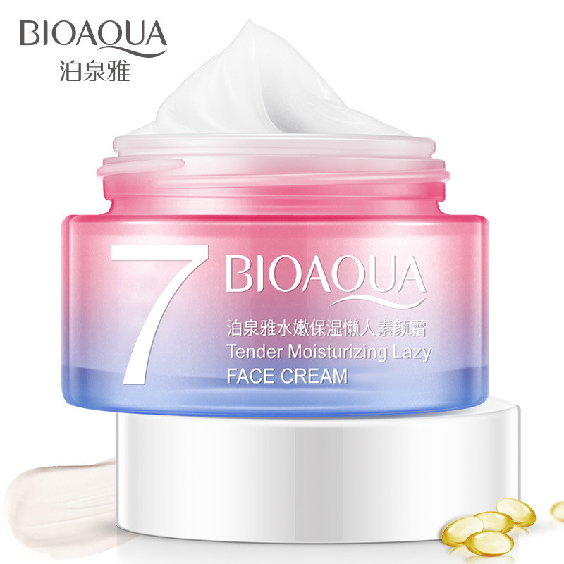 Poquanya Moisturizing V7 No-Face Cream Brightening Skin Tone Moisturizing คอนซีลเลอร์ Lazy No-Face C