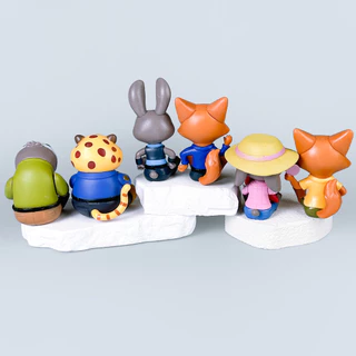 💥 จัดส่งจากประเทศไทย 💥6 ชิ้น Zootopia 2 คอสเพลย์ Judy Hopps Nick Wilde อะนิเมะรูป COD สต็อกรูปตุ๊กตาของเล่นสําหรับของขวัญเด็กคอลเลกชันเครื่องประดับรถตกแต่งเค้กตกแต่ง
