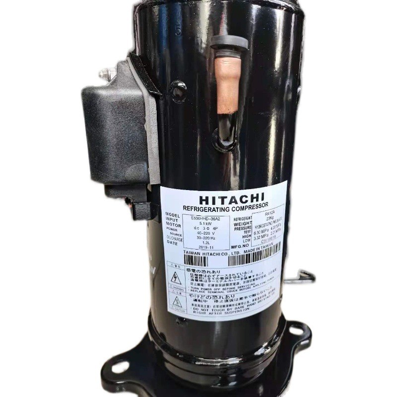 คอมเพรสเซอร์อินเวอร์เตอร์ Hitachi สำหรับระบบแอร์กลาง (VRF) รุ่น E500HHD-36A2 (R410A) ใหม่แท้ 100%
