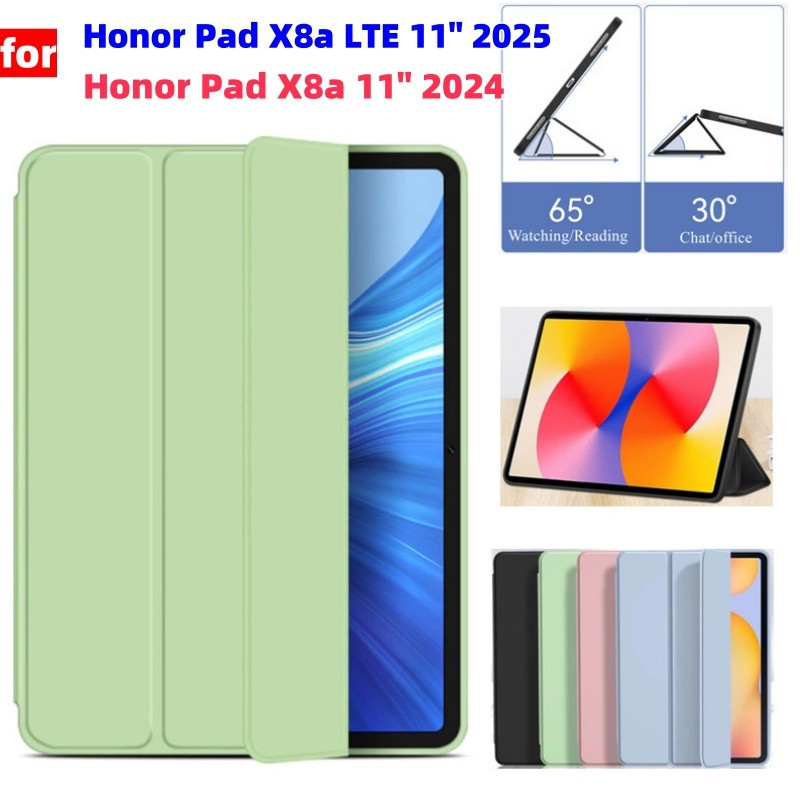 เคสแท็บเล็ตหนัง PU – เข้ากันได้กับ Honor Pad X8a 11.0 X8A NDL-W09 สําหรับ Huawei Honor Pad X8a LTE 1