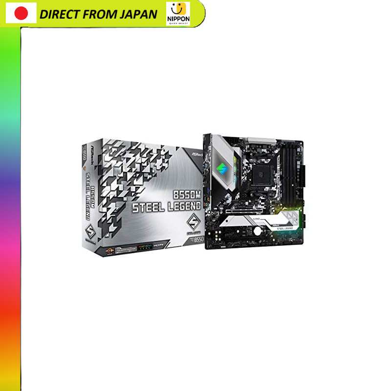 【From Japan】
ASRock B550M Steel Legend Micro ATX Motherboard with B550 Chipset Compatible with AMD R