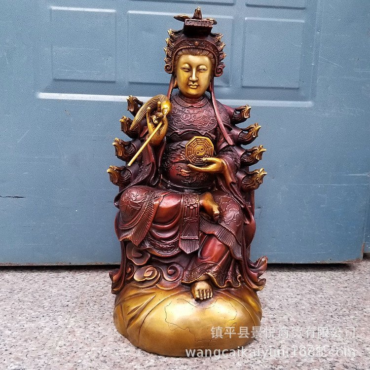 Empress ทองแดงบริสุทธิ์ Mother Lady Earth แม่กลับ Earth เครื่องประดับ Yuanjun Earth ทองแดง Nine Phoe