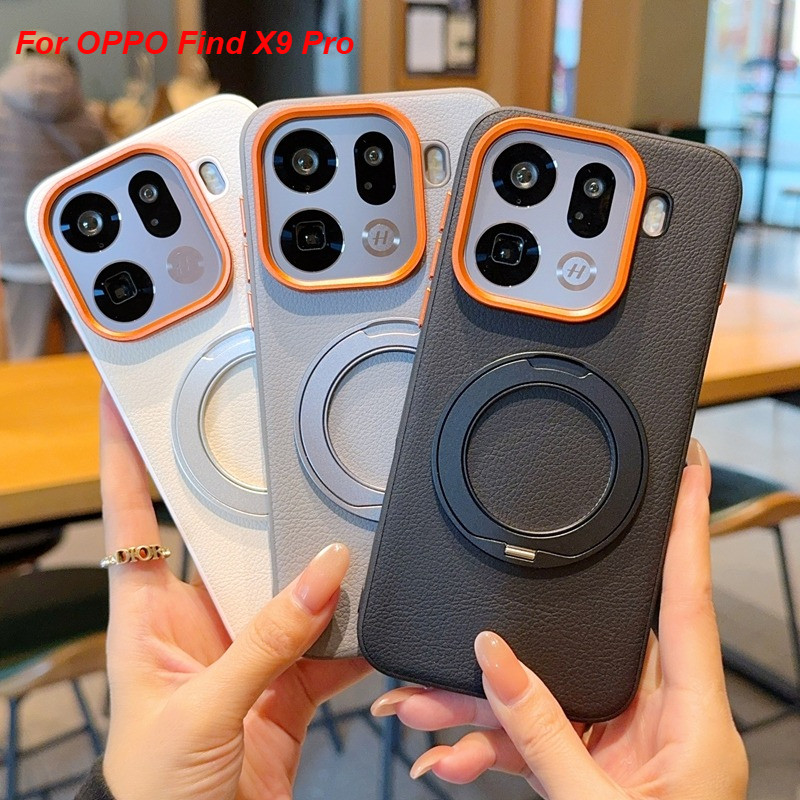 แม่เหล็กหมุนวงเล็บเคสโทรศัพท์สําหรับ OPPO Find X9 X8 Pro X8 Ultra X8S Plus เลนส์โลหะกรอบ anti drop case High end ปุ่มอิสระฝาครอบป้องกัน