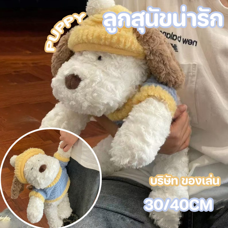 COD ตุ๊กตาลูกสุนัข 30/40 cm นุ่มและน่ารัก ซุกม้ง ลักษณะที่ปรากฏ สัมผัสผิว