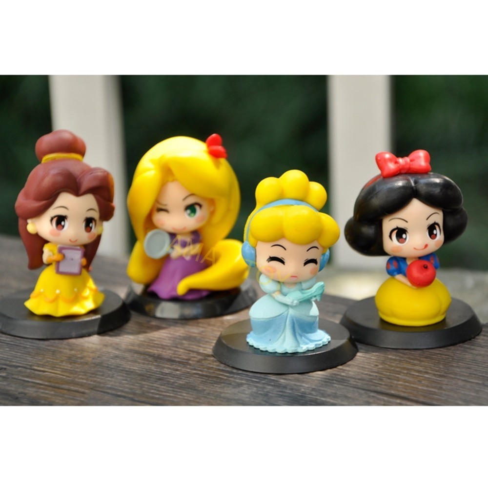 (SET 9 ชิ้น) โมเดล ตัวละคร เจ้าหญิง Disney  (ขนาด 5-6 ซม.) แบบที่ 4 โมเดล ของเล่น ของสะสม ของขวัญ สำหรับ แฟนๆ เจ้าหญิง - รูปที่ 5