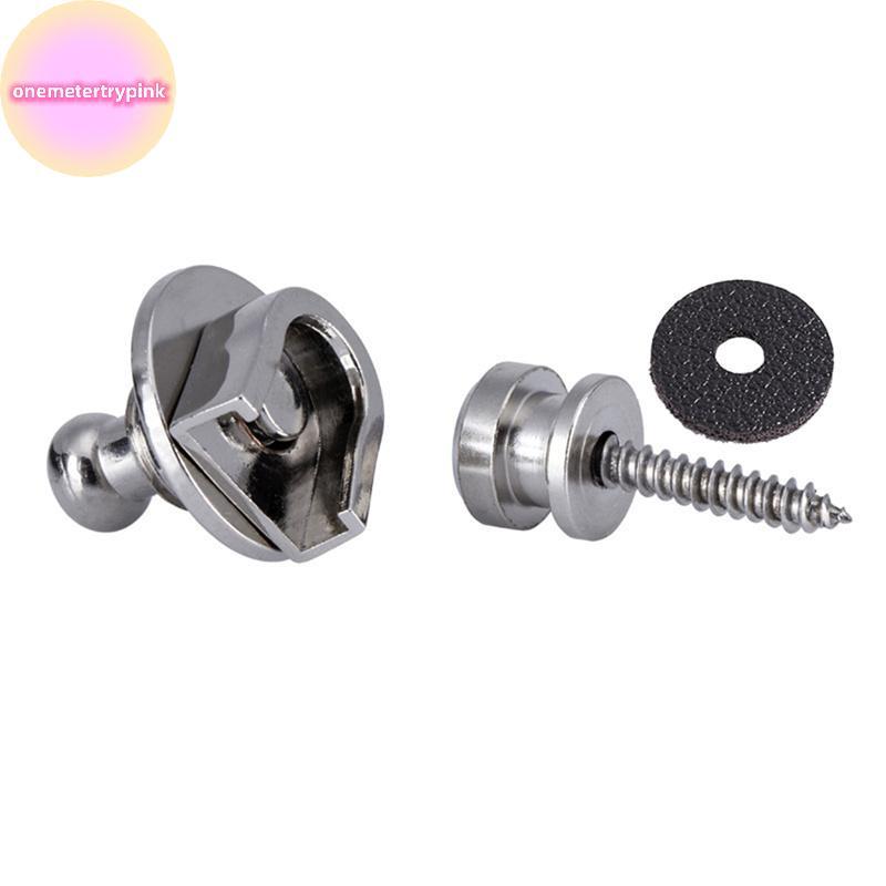 ONEPINK Guitar Strap Lock Metal Bass Strap Studs Anti-offGuitar Strap Locks .