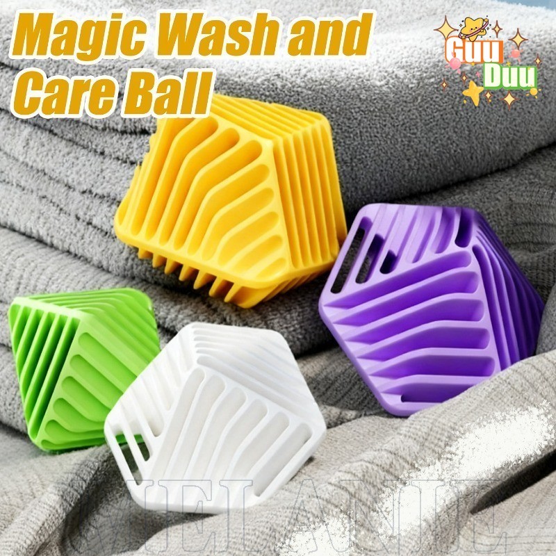 [ GuuDuu ]เครื่องซักผ้า TPR ซักรีด Ball - เศษคราบ Removal Balls - Anti Tangling เสื้อผ้าทําความสะอาดทรงกลม - Pet Fuzz Fur Catcher - Home Care Supplies - ปลอดสารพิษนํากลับมาใช้ใหม่