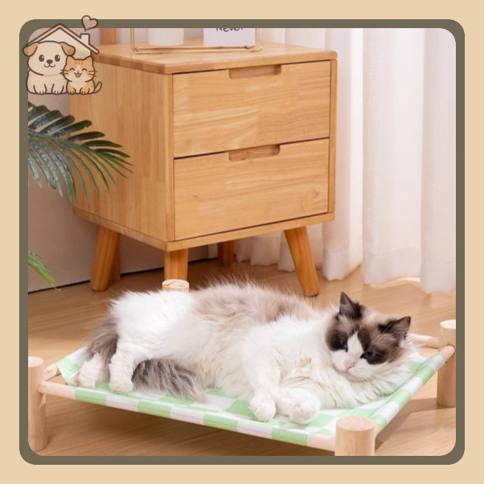 YTL เตียงแมว ที่นอนแมว เปลแมว เย็นสบาย ระบายอากาศ สบาย พกพา แข็งแรง เตียงสัตว์เล