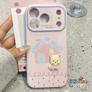 เหมาะสำหรับ OPPO A3S A74 5s A9 A54 A76 A17 A17k A52 A72 A92 A95 A15 Reno 16 16F 15F 14F 15 Pro เคสโทรศัพท์รูปบ้านการ์ตูน