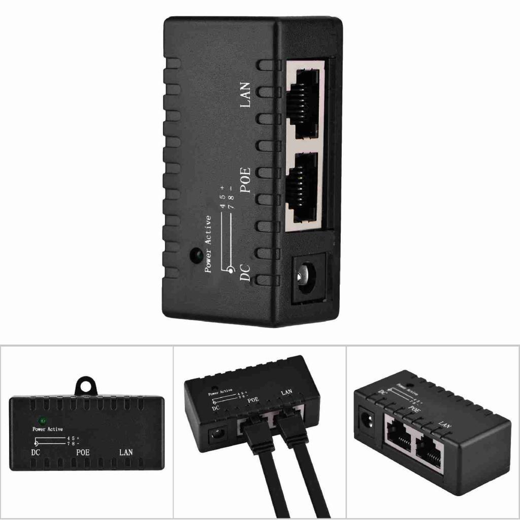 Ropa888 Zerone POE แหล่งจ่ายไฟ 48V 0.5A หัวฉีดผนังอะแดปเตอร์อีเธอร์เน็ตสําหรับความปลอดภัยกล้อง IP โท