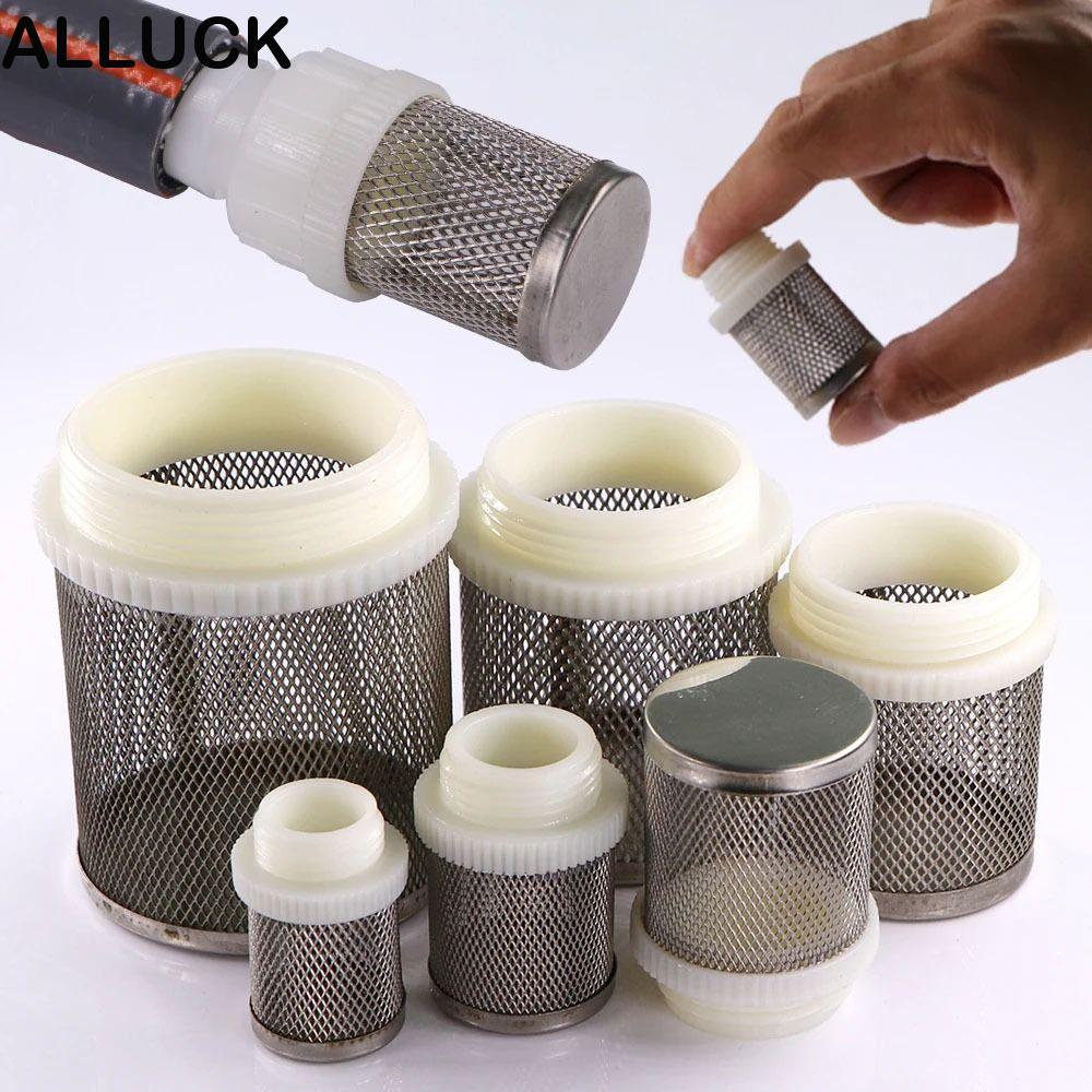 ALLUCK 1 ชิ้นท่อกรอง, Joint Percolator น้ําทําความสะอาดตาข่ายกรองหน้าจอ, ปั๊มน้ํา Fitting 1/2 "3/4" 1" 304 สแตนเลสกรองสําหรับ Micro ชลประทาน Aquarium Fish Tank