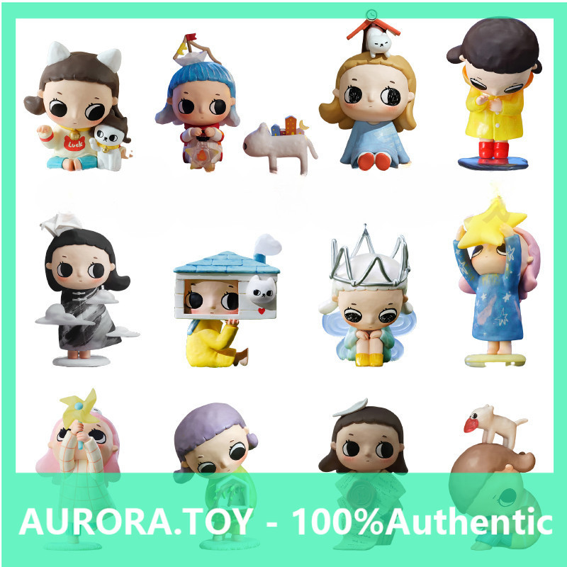 POPMART Nyota Free Growth Series Mystery Box ของขวัญเล่นอินเทรนด์น่ารัก