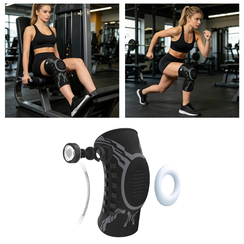 Skin Protective Knee Wrap ปลอกเข่าบาสเก็ตบอลสําหรับนักกีฬาและเทรนเนอร์ฟิตเนส