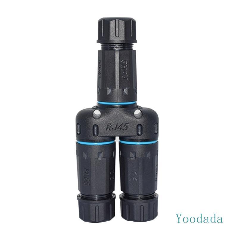 Yoo Gigabit Networking RJ45 8P8C CAT6 Splitter การออกแบบกันน้ําสําหรับขยาย Cat5e Cat6 Cat7 Cat8 สาย