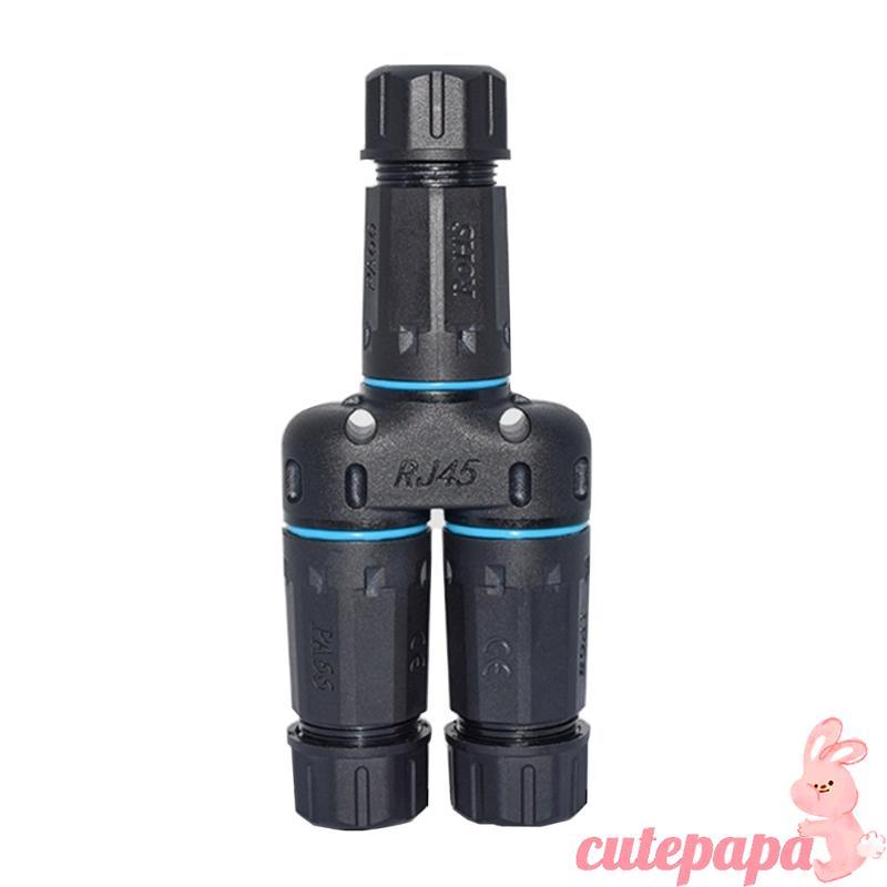 Cutep RJ45 8P8C CAT6 Gigabit Ethernet Coupler หญิงกับหญิงกันน้ํา Splitter สําหรับ Cat5 Cat6 Cat7 Cat