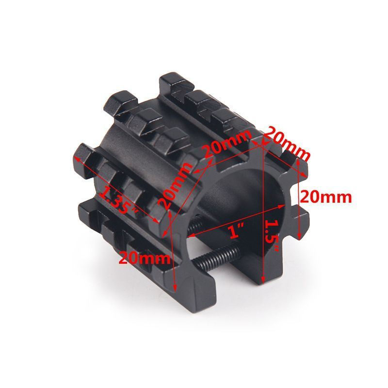 TQ~Five-Track Pipe Clamp 25mm พร้อม Track Pipe Clamp ไฟฉาย Clamp พร้อมประแจ PP