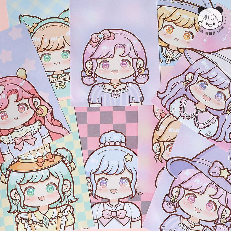 TQ~[Bulk price]Tirado Makeup Changing Sticker Book diy Princess Dress-Up Quiet Book with Stickers fo
