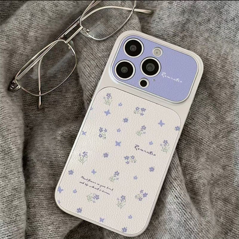 เคสเปลี่ยนผิวหนัง ลายดอกไม้ฟ้า น่ารัก สไตล์ฮิต เข้ากันได้กับIPhone 17 16 15 13 air 12 14 11 Pro Max 14 16 15 Plus
