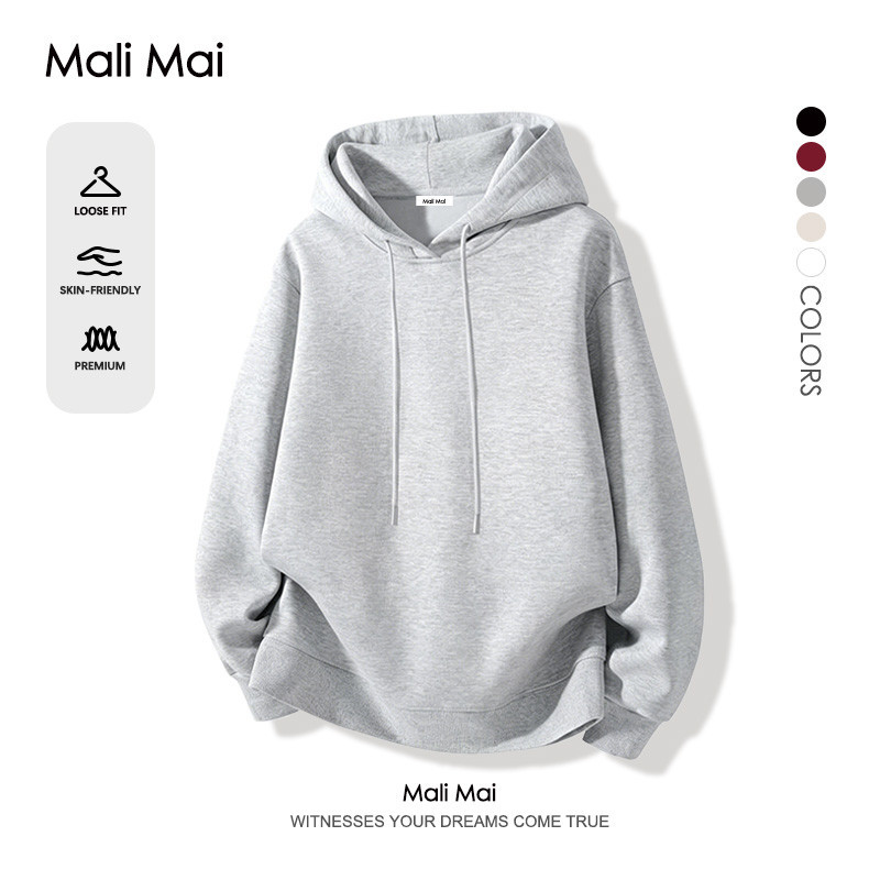 เสื้อฮู้ดตัวใหญ่ ผ้าสำลีหนานุ่ม เหมาะกับอากาศหนาว Basic ตัดเย็บดี (ส่งเร็ว จัดส่งจากไทย)