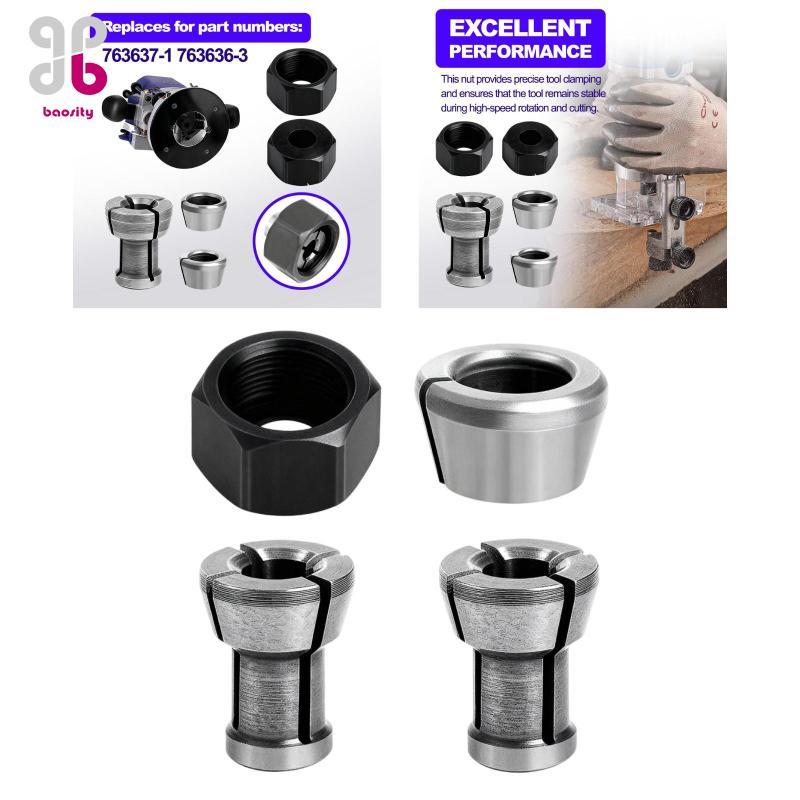 [Baosity] Collet Nut Kit 763637-1 763636-3 ประสิทธิภาพสูงสําหรับ RP0900 RT0701C RT0700C