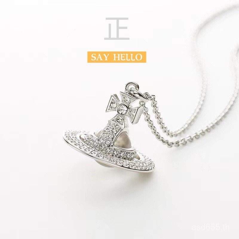 สร้อยคอนำเข้าสไตล์พังก์ฮิปสเตอร์ เพชรสว่างไสวแบบสามมิติ Saturn STM1