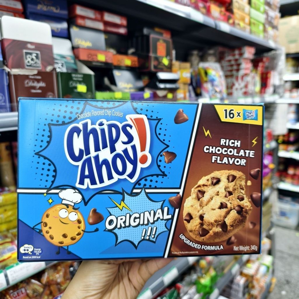 ฮ่องกง Daigou ชิปนําเข้า Ahoy Chips Ahoy คุกกี้ช็อกโกแลตคู่ขายร้อน 340g ฮ่องกงชนิดบรรจุกล่อง251207