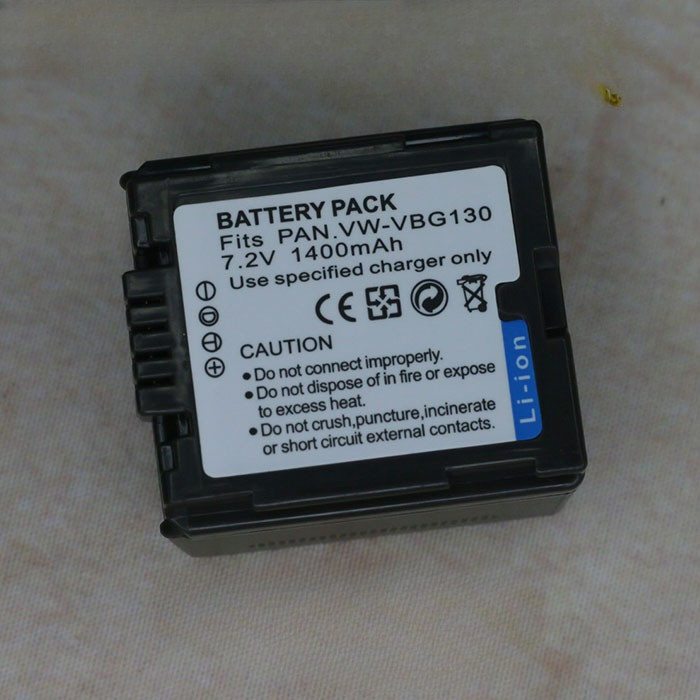 VW-VBG130 battery compatible with Panasonic VBG070 VBG390 TM20 DX1 SX5 VBG260 charger