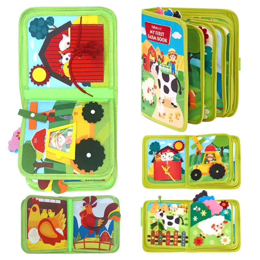 Toddler Busy Board Intelligence Learning Toys Sensory Montessori Book Kids Game