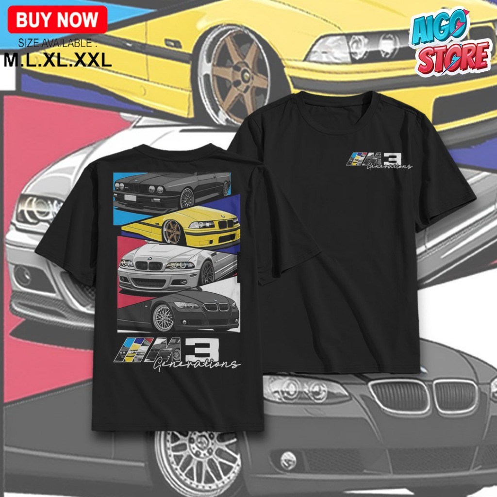 Bmw E30 E46 E92 M3 เสื้อยืดเสื้อไมโครไฟเบอร์