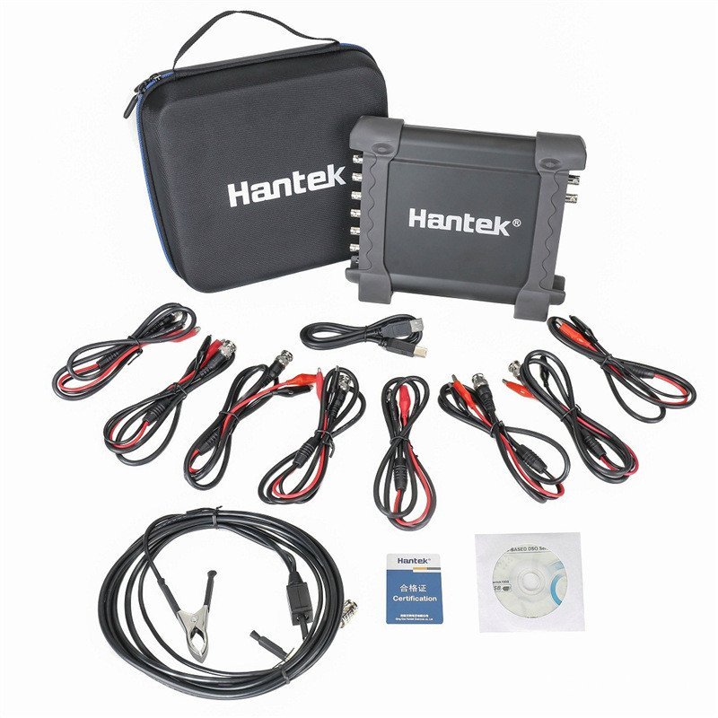 ใหม่ Hantek1008c เครื่องมือวินิจฉัยรถยนต์ 8-Channel Oscilloscope + เครื่องกําเนิดสัญญาณ USB Oscillos