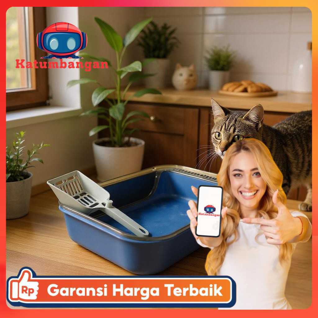 KITPET กระบะทรายแมว Semi-Enclosed Pet Toilet ลูกแมว - KT1