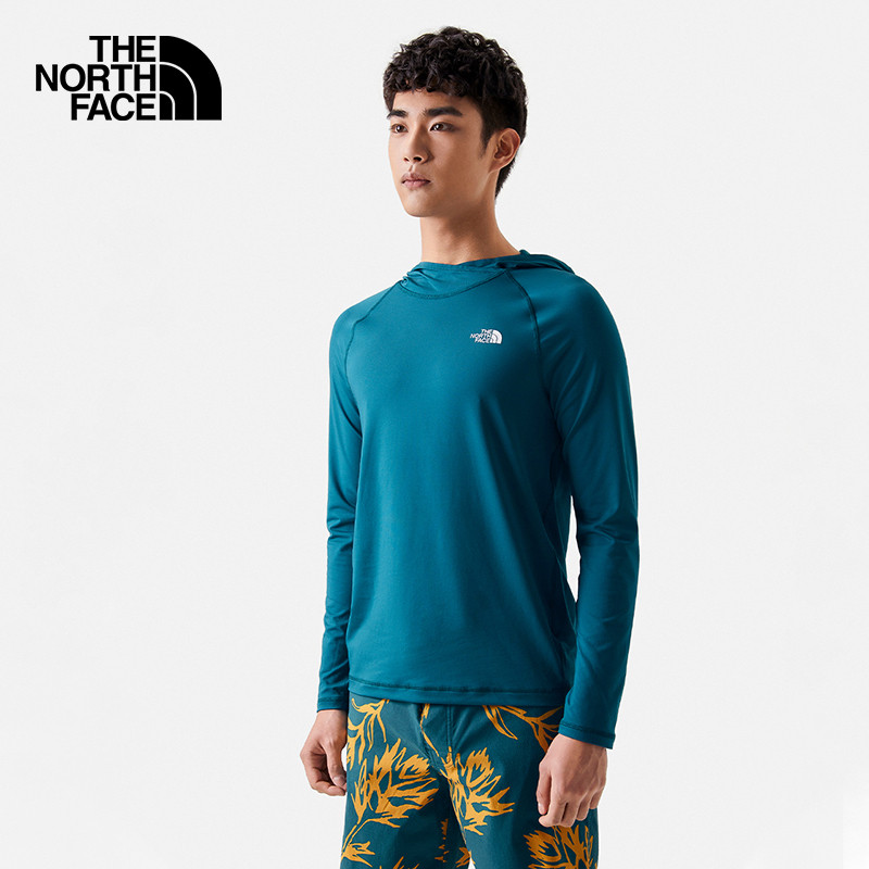 The North Face เสื้อยืดแขนยาวผู้ชาย สำหรับกลางแจ้ง ดูดซับเหงื่อและระบายอากาศได้ดี | 81PW
