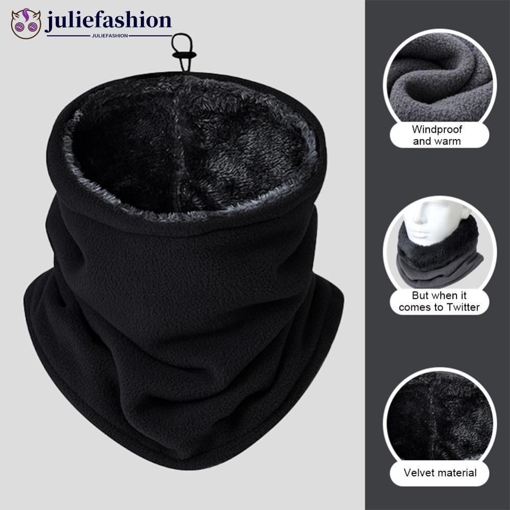 JULIEFASHION Multi-function Polar ขนแกะขี่จักรยาน Balaclava Windproof คอป้องกันกีฬาหน้ากากสําหรับเล่
