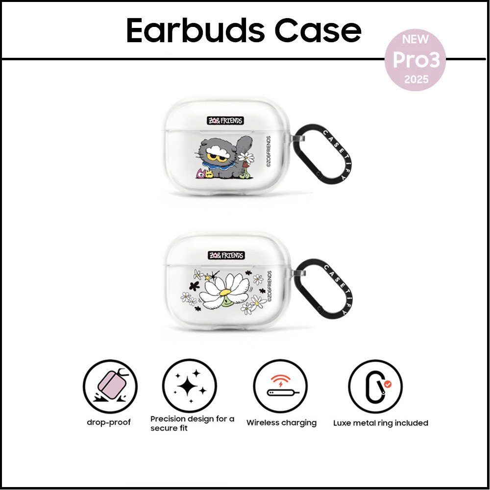 CASETi G-DRAGON GD ZO&FRIENDS ZOA ZONFRIENDS Daisy ซิลิโคนใส TPU สําหรับ AirPods Pro2 Pro3 Gen1/2 3 
