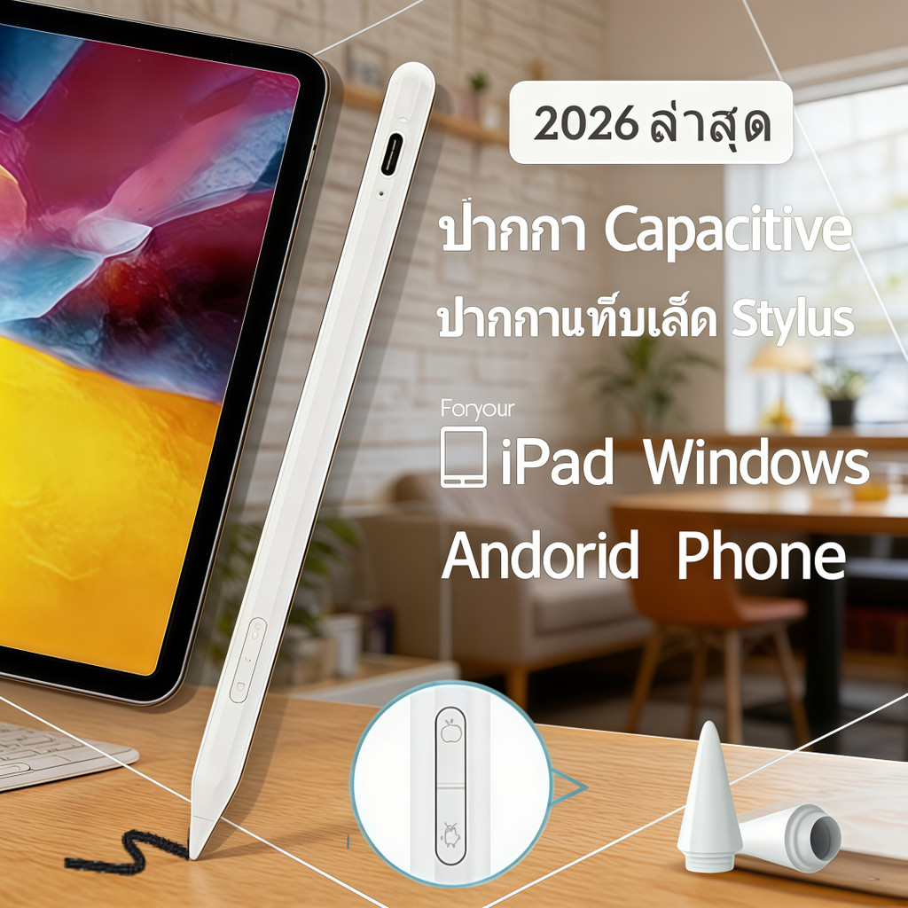 [ใช้ได้กับทุกซีรี่ย์]ปากกาสไตลัส สากล สําหรับ Android IOS Touch Pen สําหรับ โทรศัพท for oppo xiaomi Huawei ปากกาสไตลั