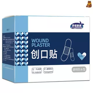 [TA] 120 ชิ้นโปร่งใสกันน้ํา Band Aid กาวทางการแพทย์แถบพลาสเตอร์สําหรับบาดแผลกีฬาอาบน้ํา TH