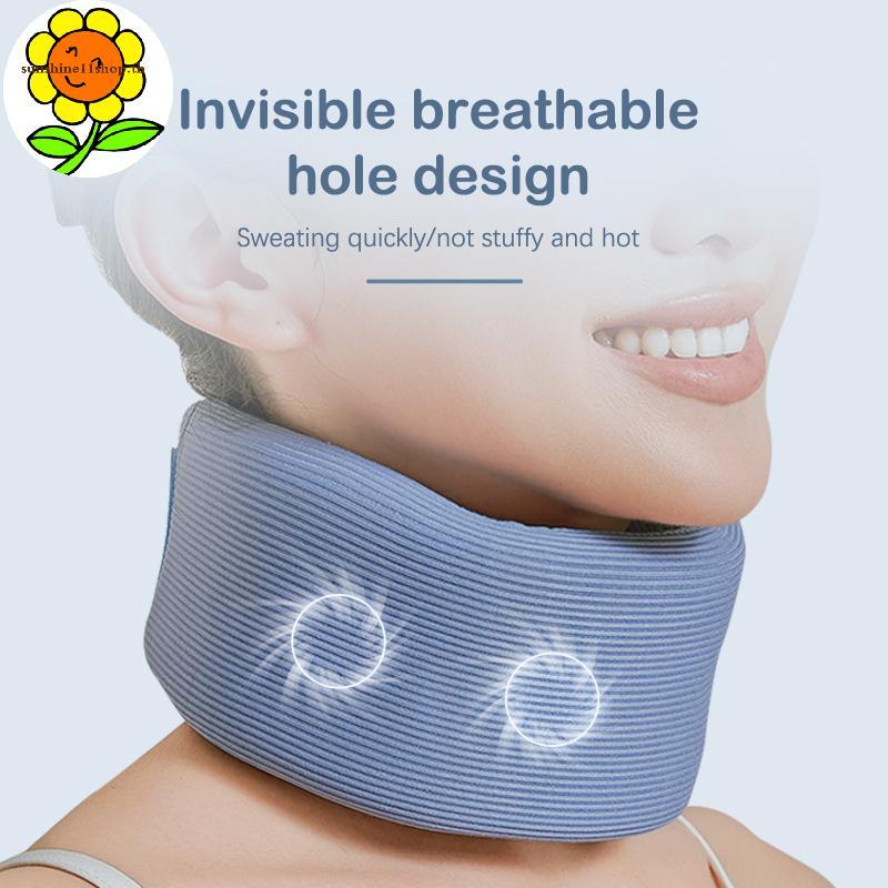SUNSHOP 1 แพ็คคอสนับสนุนปรับคอปากมดลูกฟองน้ําคอ Protector สําหรับ Sleep Relief คอปวด Breathable คอสน