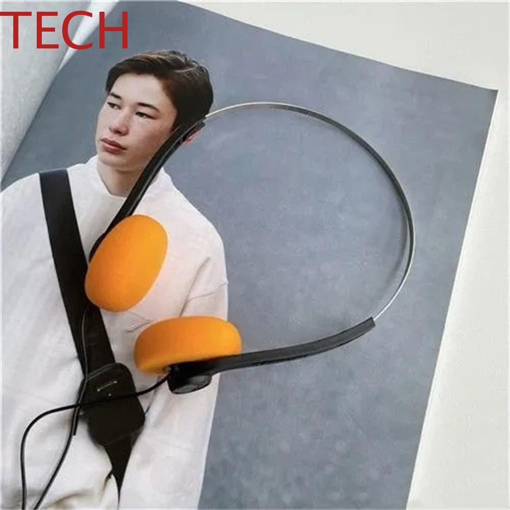 TECH Retro Feelings Headphone, Vintage Wired Underwire Headphone, บุคลิกภาพ 80s 90s Over Ear 3.5mm S