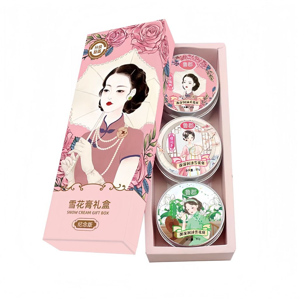 สินค้าในประเทศคลาสสิก Old Shanghai Snow Cream 80g Nourishing Moisturizing Cream Hand Cream Non-Greas