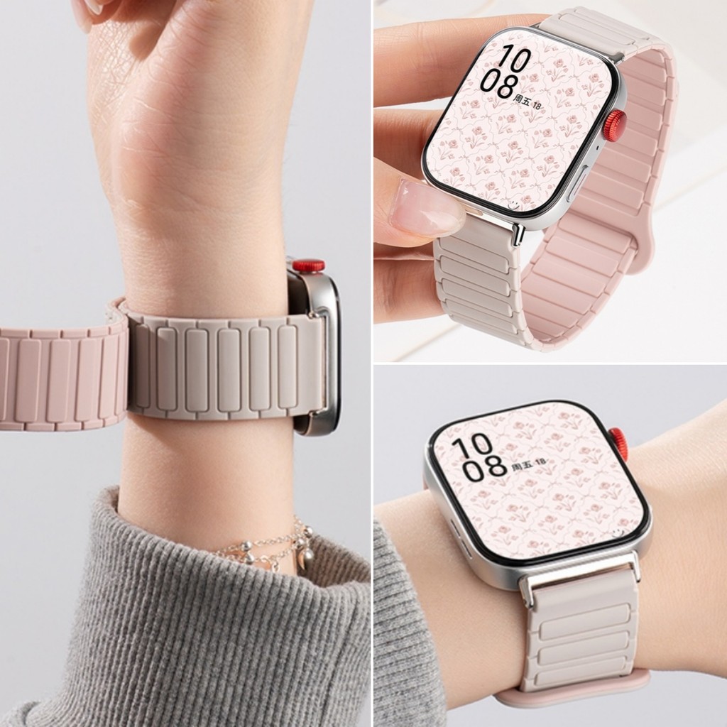 สําหรับ Huawei Watch Fit 3/4 กีฬาสายรัดซิลิโคนแม่เหล็กสําหรับ Huawei Fit4pro Breathable ยางเปลี่ยนสร้อยข้อมือสําหรับ fit3 สายรัดข้อมือกันน้ําอุปกรณ์เสริม – โปรปัง